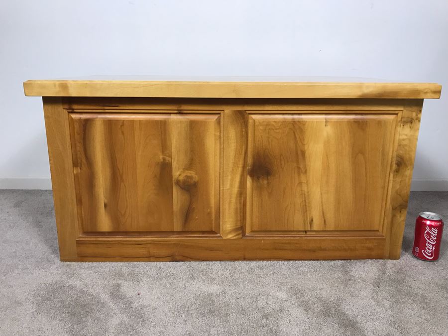 Custom Solid Heavy Wooden Trunk 38W X 19.5D X 19H [Photo 3]