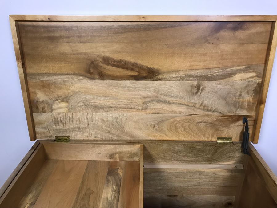 Custom Solid Heavy Wooden Trunk 38W X 19.5D X 19H [Photo 6]