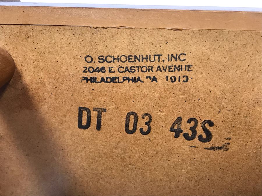 Vintage O. Schoenhut Philadelphia, PA Kids Toy Piano - Veneer Pieces Missing On Side - All Keys Working 17W X 11D X 20H [Photo 6]