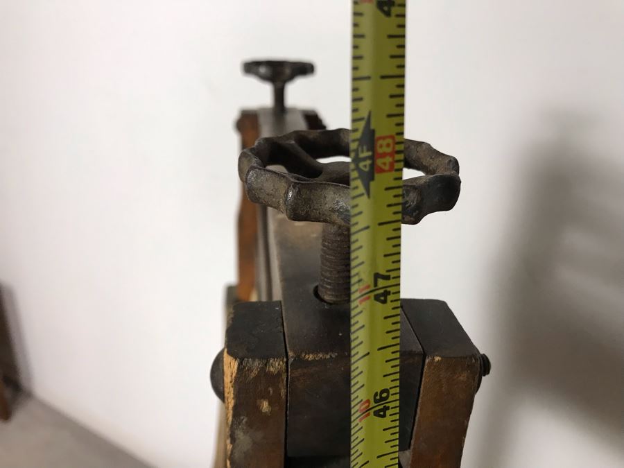 Antique American Wringer Co Folding Bench Wringer 1895 Patent Date Model No B 151 New York 48H X 27D [Photo 15]