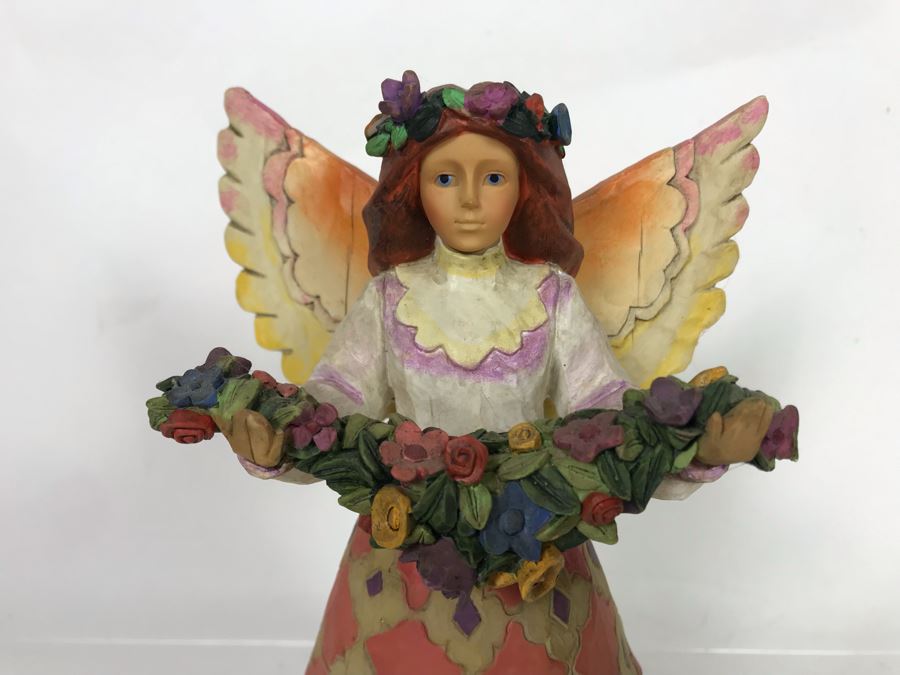 Jim Shore Heartwood Creek Angel Of Gratefulness Figurine Decoration 10H [Photo 2]