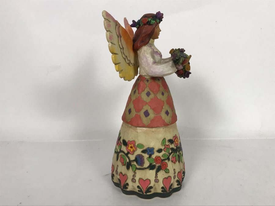 Jim Shore Heartwood Creek Angel Of Gratefulness Figurine Decoration 10H [Photo 5]