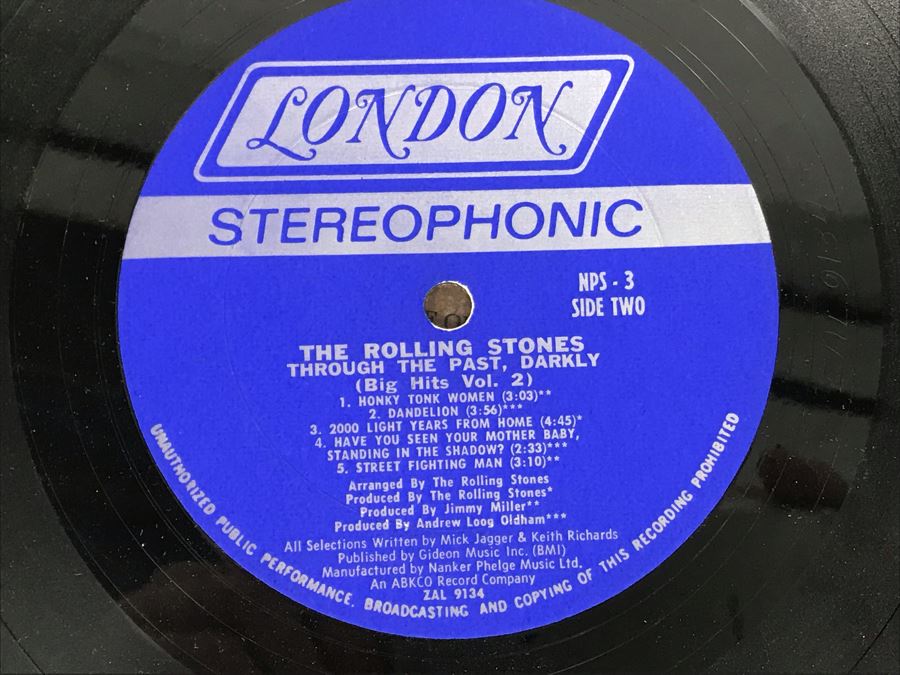 Rolling Stones Through The Past, Darkly Big Hits Vol. 2 Vinyl Records (2 Records) [Photo 11]