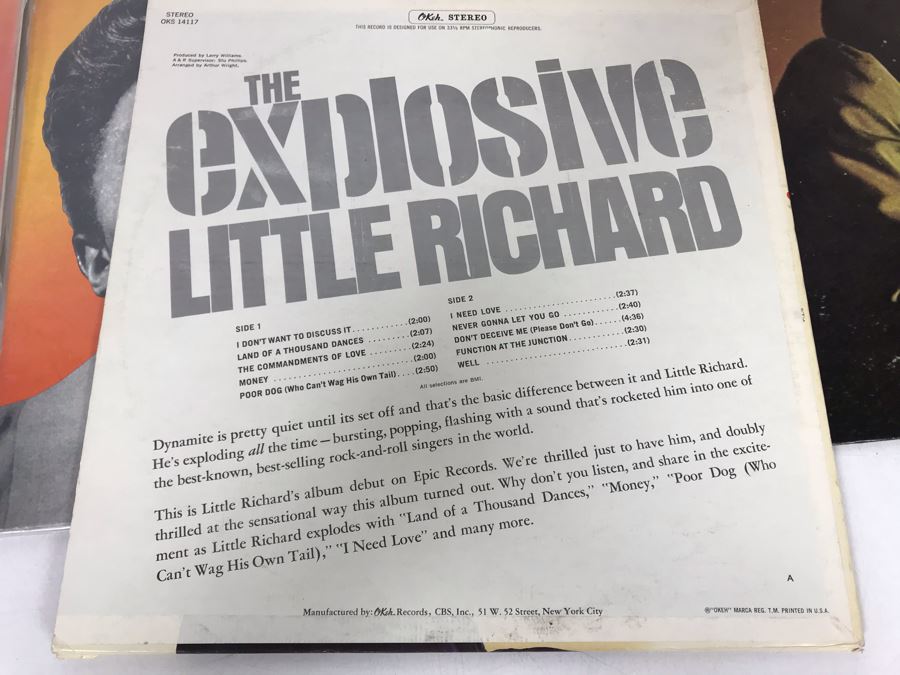 Little Richard Vinyl Record Collection - 5 Records [Photo 13]