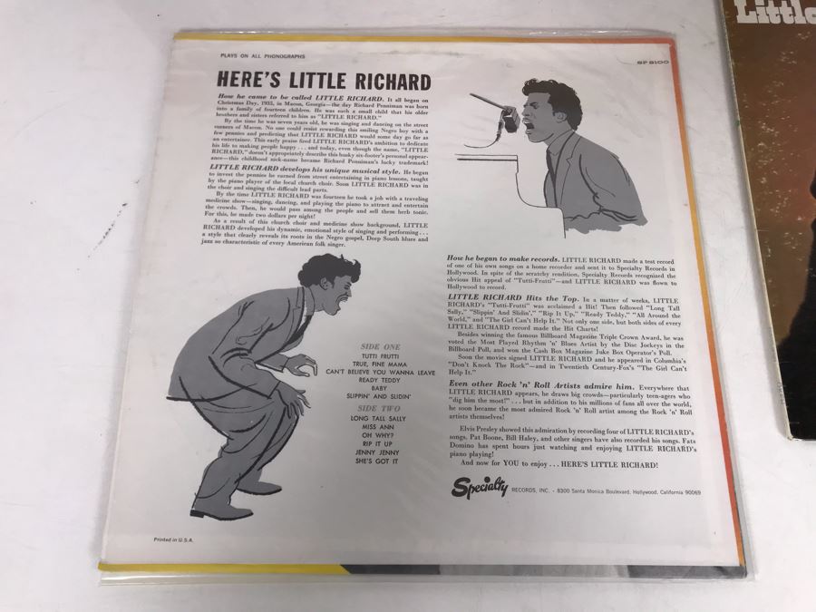 Little Richard Vinyl Record Collection - 5 Records [Photo 23]