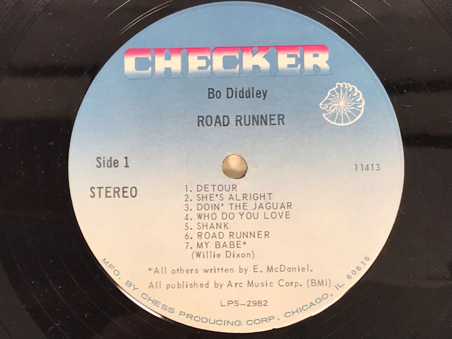 Rare Bo Diddley Road Runner Vinyl Record Checker Records 1968 [Photo 4]