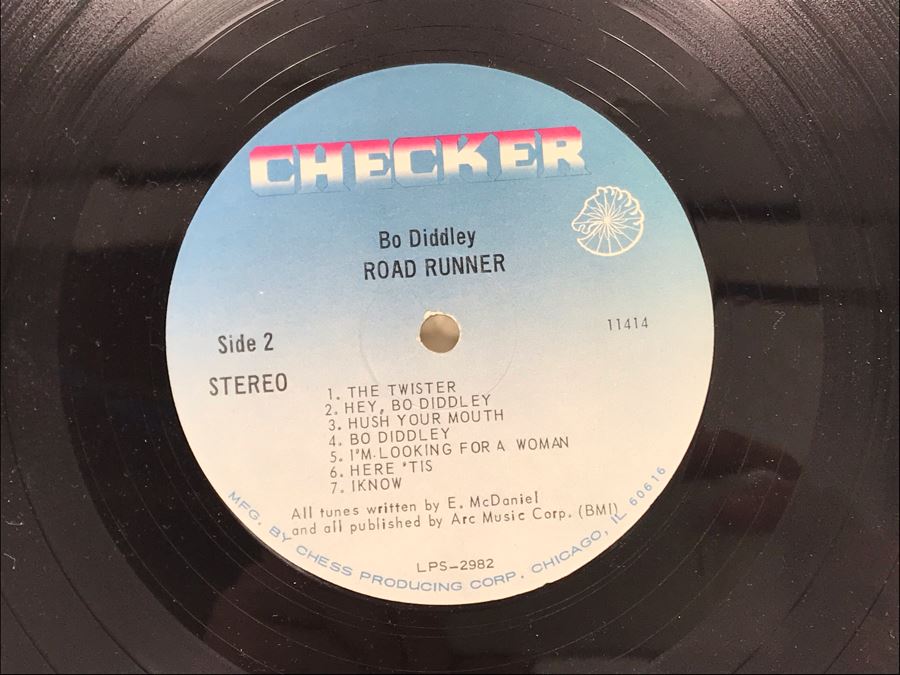 Rare Bo Diddley Road Runner Vinyl Record Checker Records 1968
