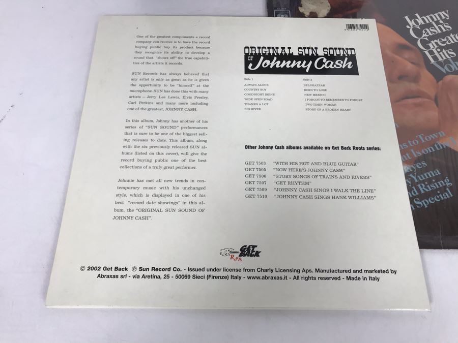 (3) Johnny Cash Vinyl Records [Photo 5]