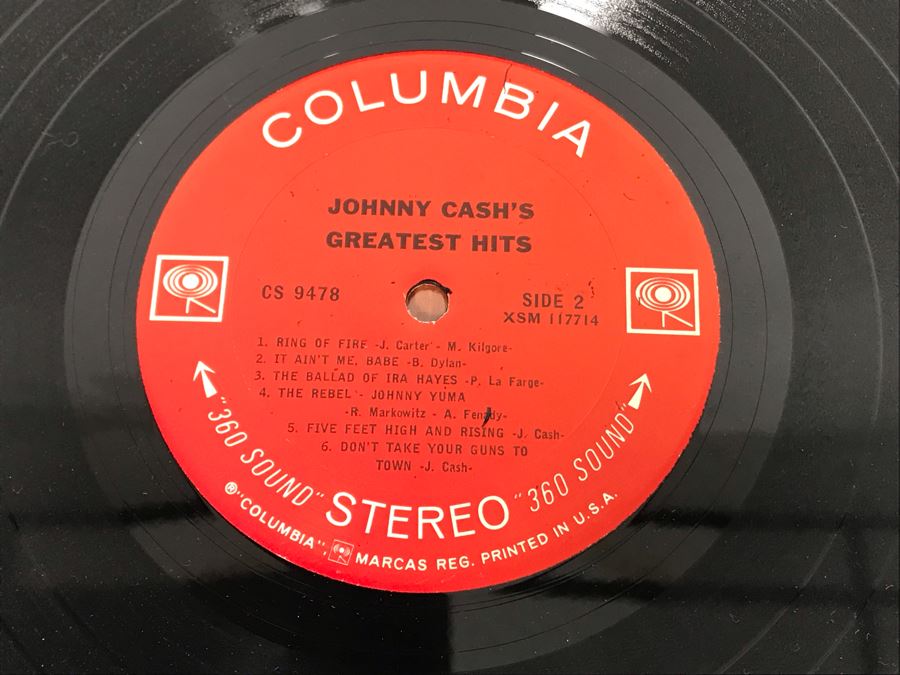 (3) Johnny Cash Vinyl Records [Photo 14]