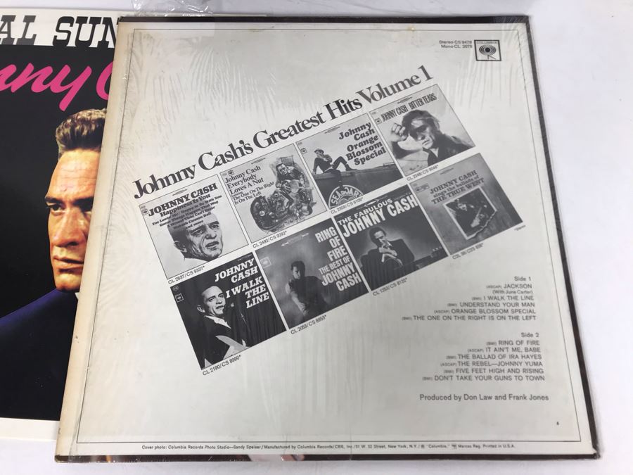 (3) Johnny Cash Vinyl Records [Photo 10]