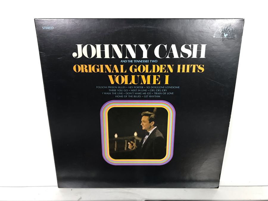 (3) Johnny Cash Vinyl Records [Photo 3]