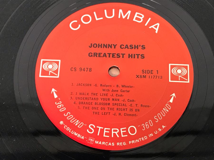 (3) Johnny Cash Vinyl Records [Photo 12]