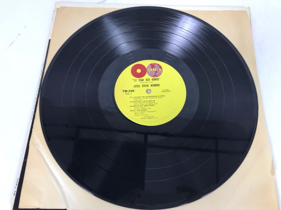 Little Stevie Wonder The 12 Year Old Genius Vinyl Record [Photo 5]