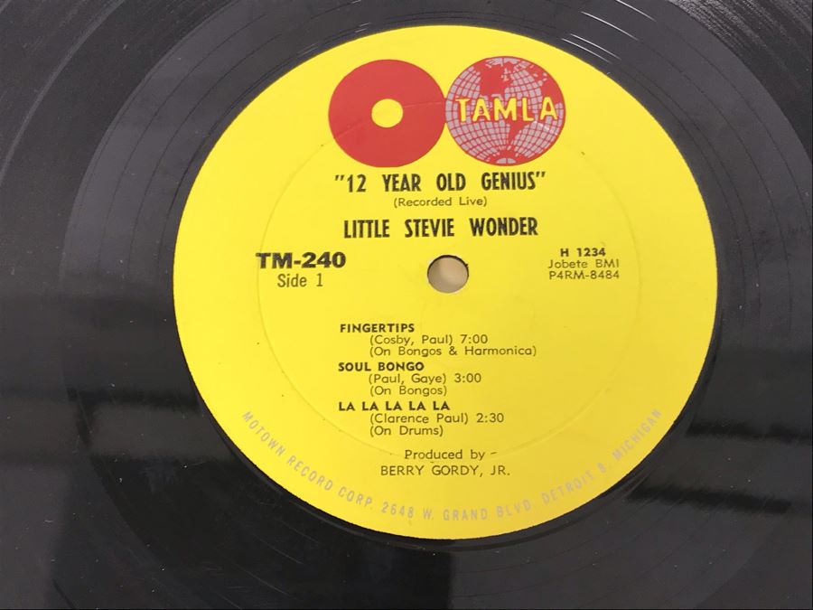 Little Stevie Wonder The 12 Year Old Genius Vinyl Record [Photo 4]
