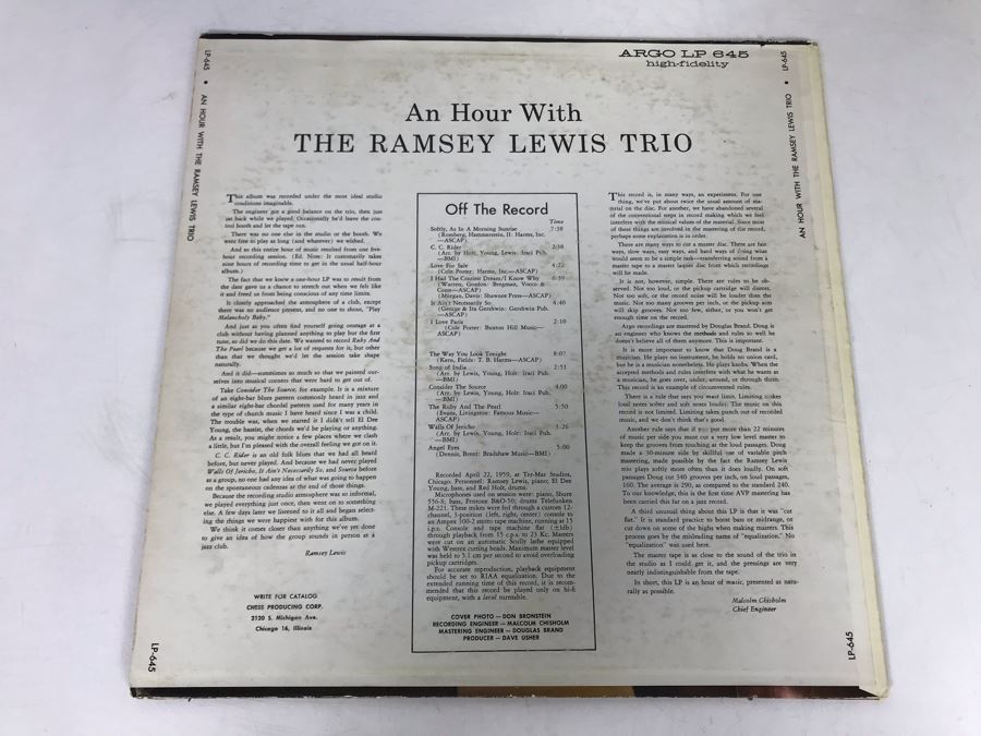 (4) The Ramsey Lewis Trio Vinyl Records [Photo 17]