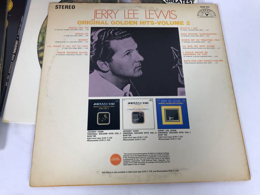 Jerry Lee Lewis Vinyl Record Collection - 6 Records Including Jerry Lee Lewis Picture Disc Rhino Records [Photo 26]