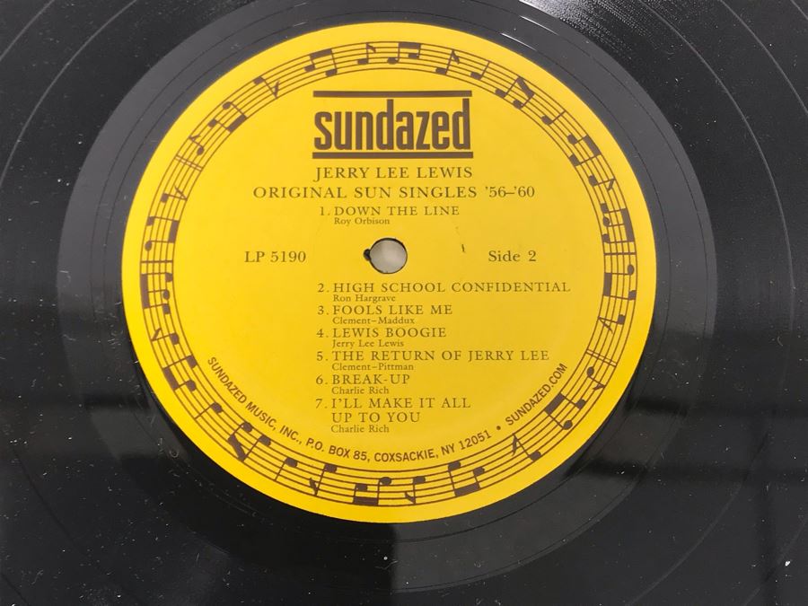 Jerry Lee Lewis Vinyl Record Collection - 6 Records Including Jerry Lee Lewis Picture Disc Rhino Records [Photo 14]