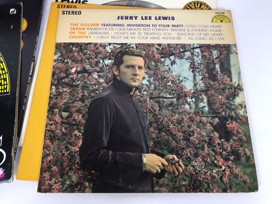 Jerry Lee Lewis Vinyl Record Collection - 6 Records Including Jerry Lee Lewis Picture Disc Rhino Records [Photo 31]