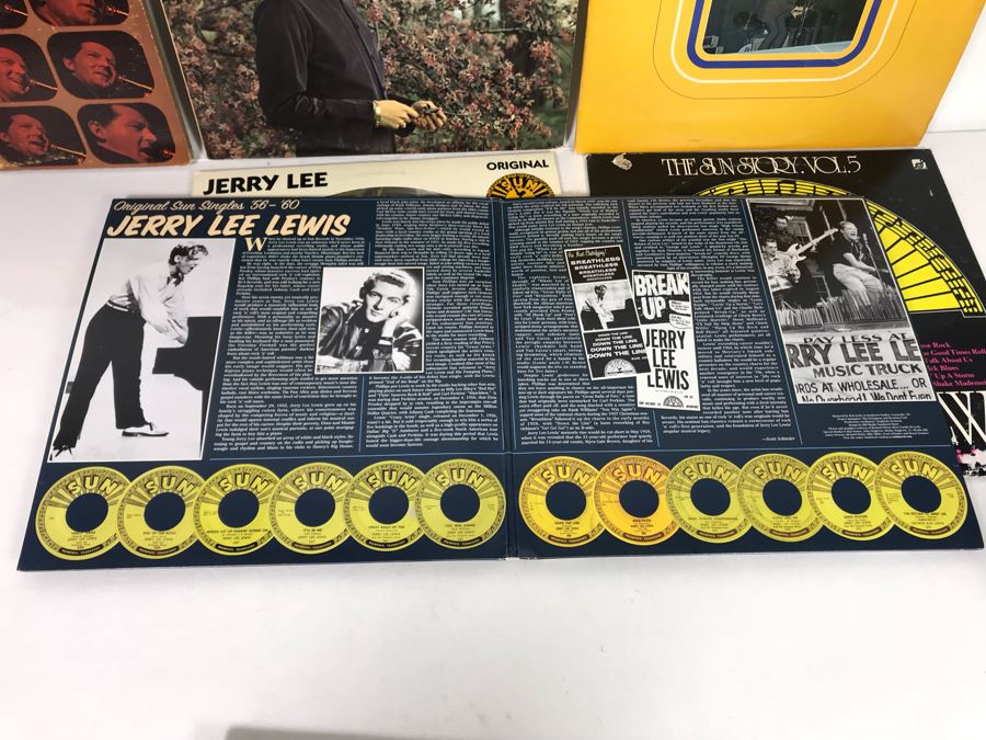 Jerry Lee Lewis Vinyl Record Collection - 6 Records Including Jerry Lee Lewis Picture Disc Rhino Records [Photo 10]