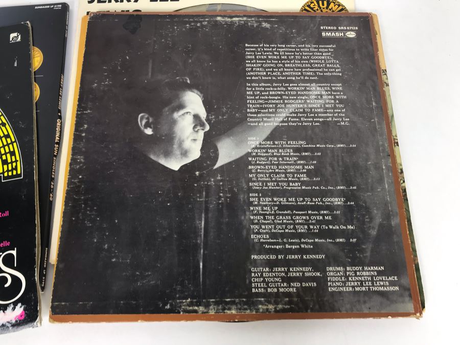 Jerry Lee Lewis Vinyl Record Collection - 6 Records Including Jerry Lee Lewis Picture Disc Rhino Records [Photo 38]