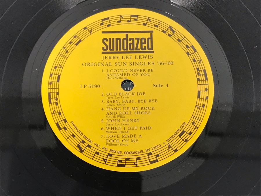 Jerry Lee Lewis Vinyl Record Collection - 6 Records Including Jerry Lee Lewis Picture Disc Rhino Records [Photo 16]