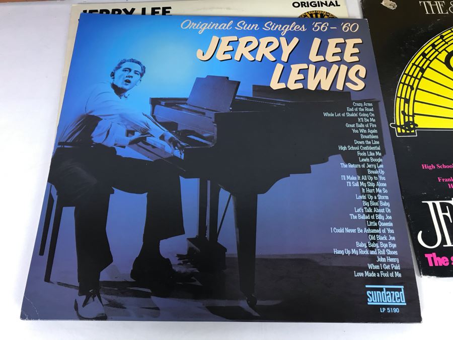 Jerry Lee Lewis Vinyl Record Collection - 6 Records Including Jerry Lee Lewis Picture Disc Rhino Records [Photo 8]