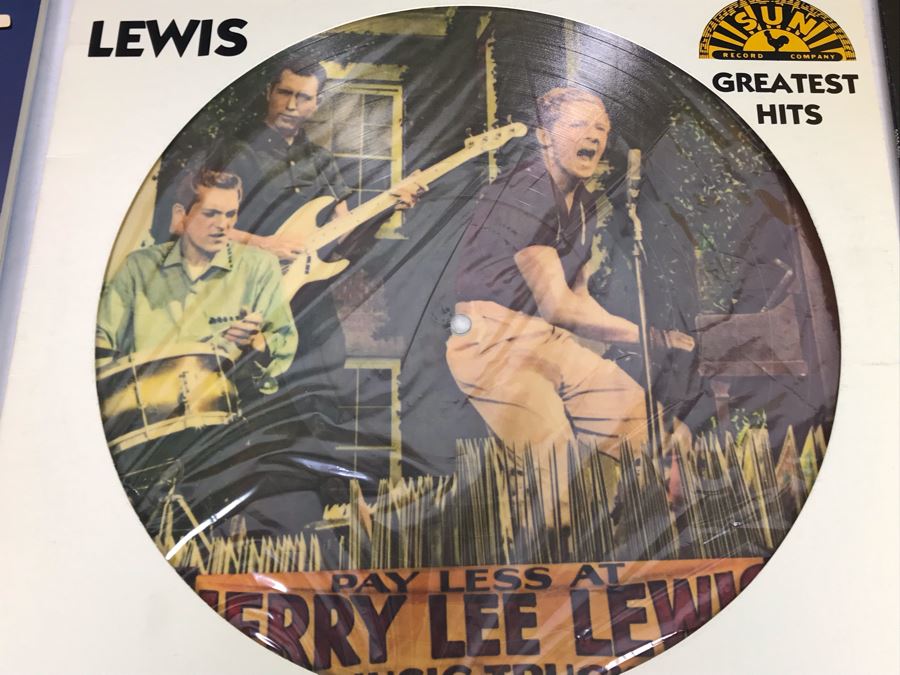 Jerry Lee Lewis Vinyl Record Collection - 6 Records Including Jerry Lee Lewis Picture Disc Rhino Records [Photo 4]