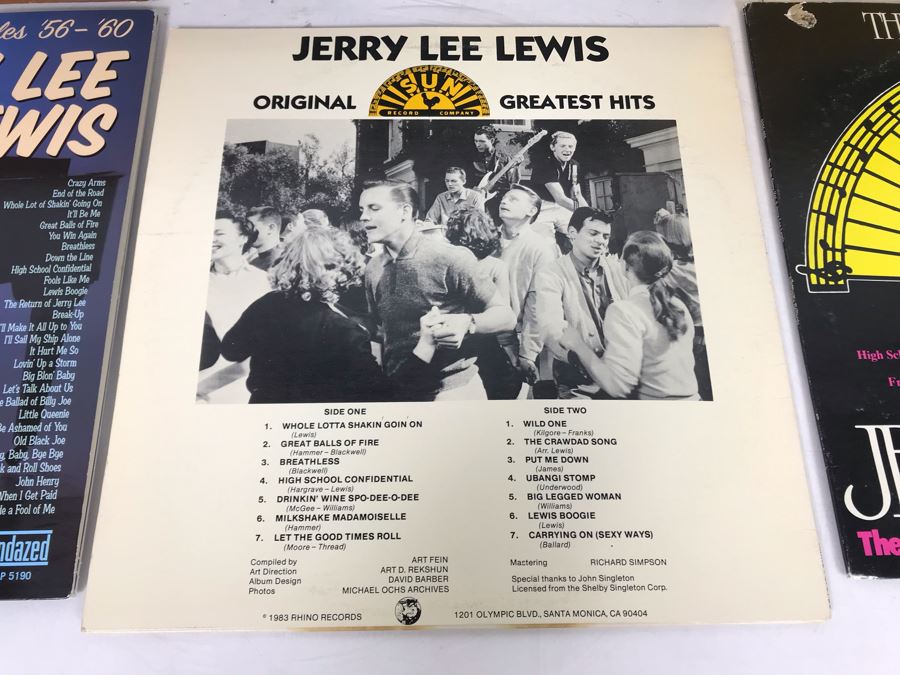 Jerry Lee Lewis Vinyl Record Collection - 6 Records Including Jerry Lee Lewis Picture Disc Rhino Records [Photo 5]