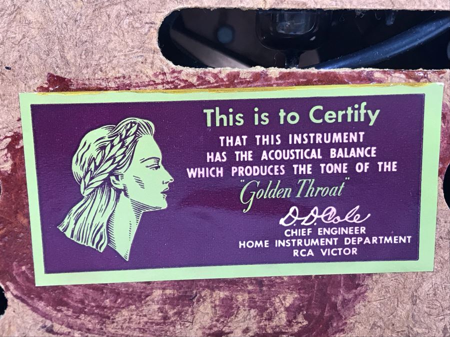 Vintage Victrola RCA Victor Tube Portable Record Player Model 45-EY-2 Working 11W X 9D X 9H [Photo 12]