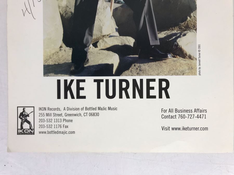 Signed Ike Turner Photograph 8 X 10 [Photo 3]