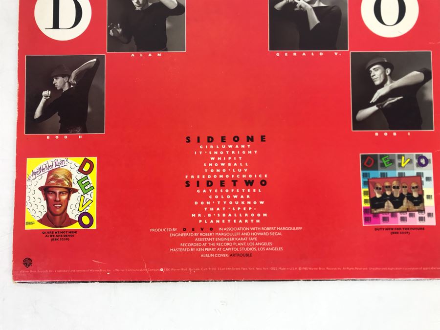 DEVO Freedom Of Choice Vinyl Record [Photo 3]