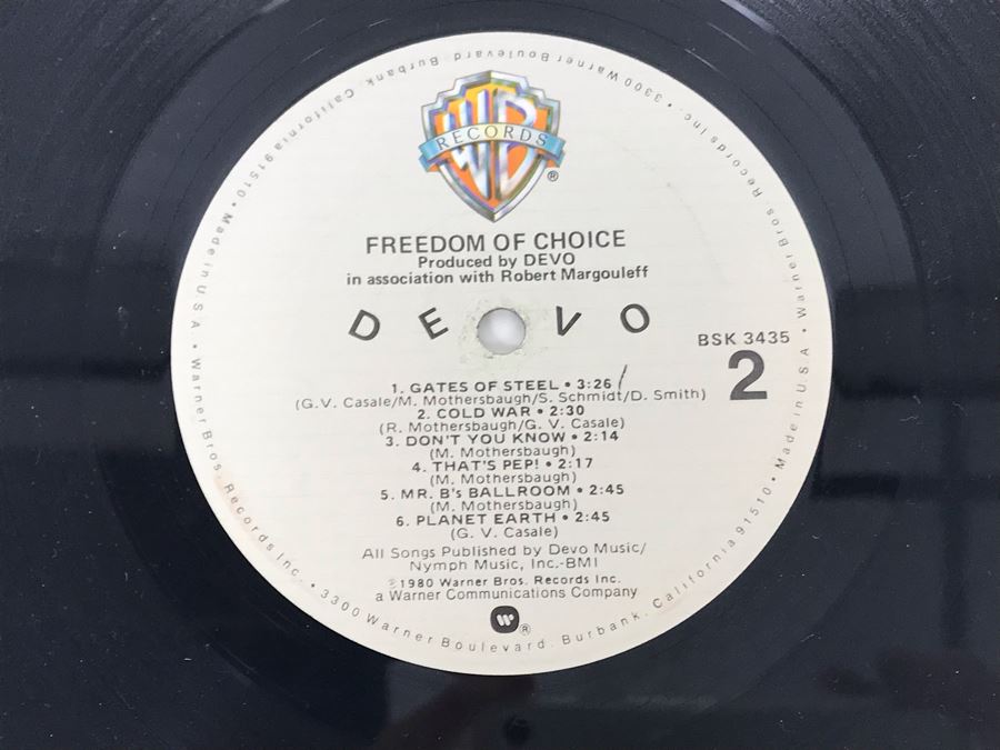 DEVO Freedom Of Choice Vinyl Record [Photo 10]