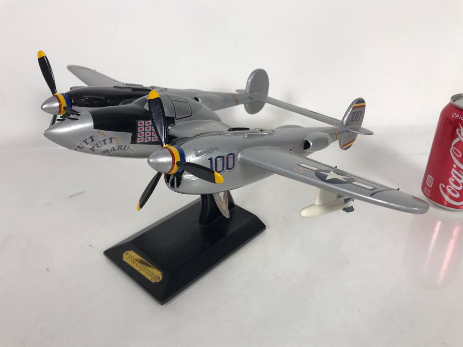 P38J Lightning Model Airplane Heritage Mint 17W X 14D X 8H [Photo 5]
