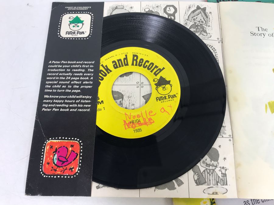 (4) 45s Children's Little Golden Book Records: Alice In Wonderland, Rumpelstiltskin, Heidi And Sleeping Beauty [Photo 21]