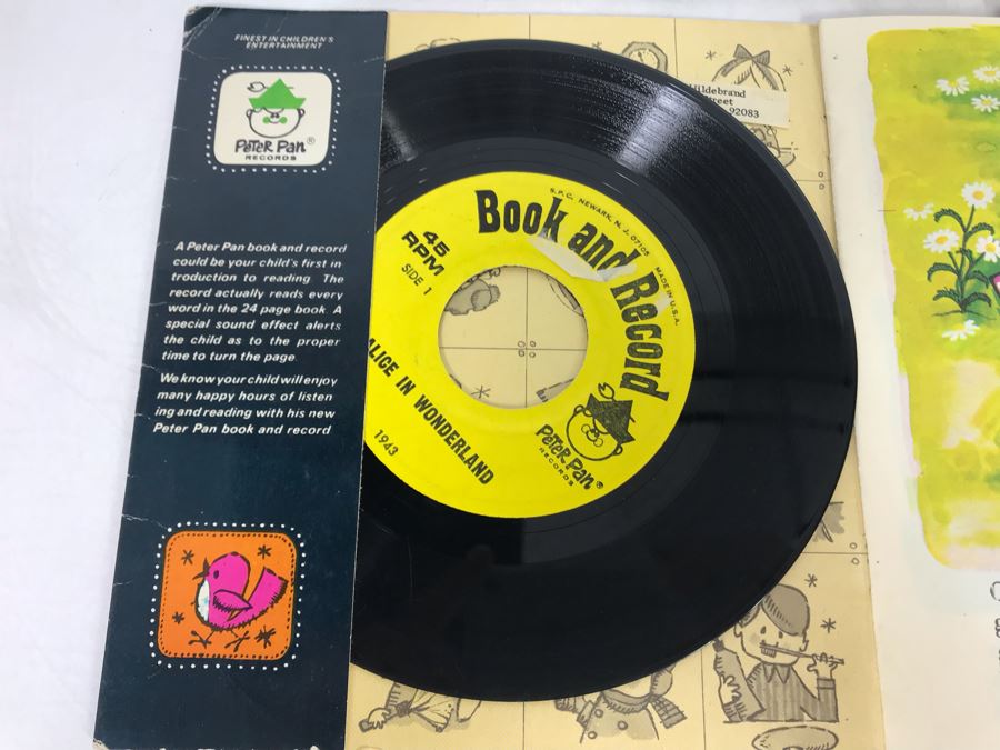 (4) 45s Children's Little Golden Book Records: Alice In Wonderland, Rumpelstiltskin, Heidi And Sleeping Beauty [Photo 7]