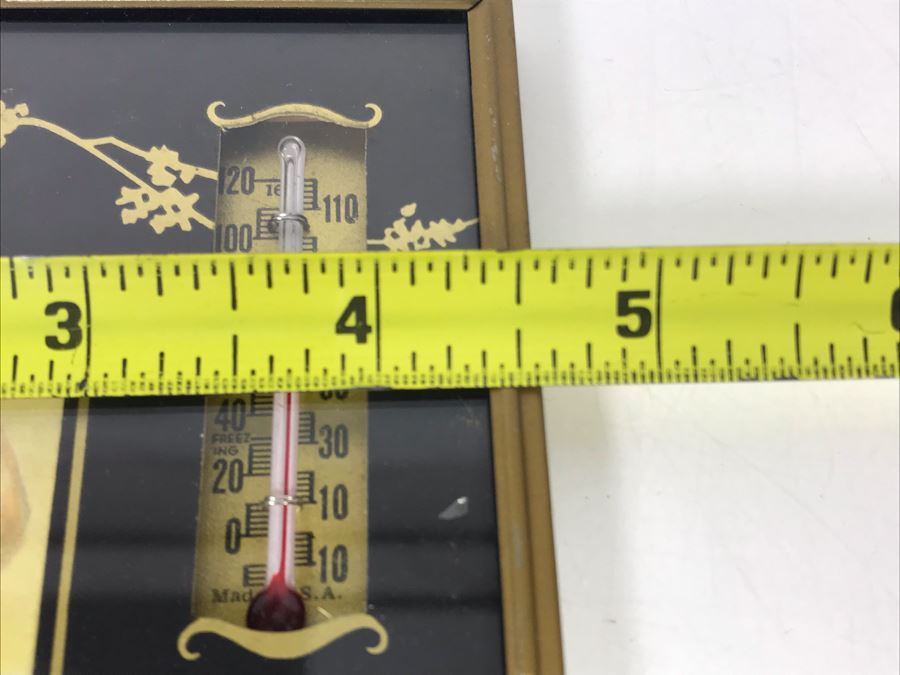 Vintage Advertising Wall Thermometer Of Such Are Men Poem 4.5W X 6H [Photo 5]