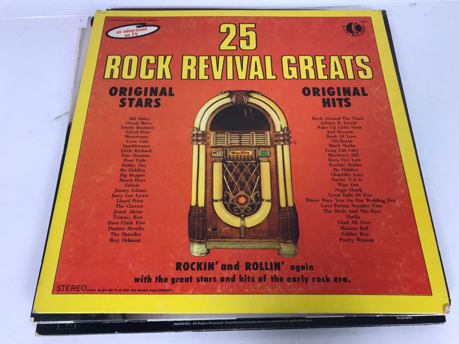 (6) Vinyl Records: Pet Shop Boys, Foreigner, Men At Work, The Knack, Styx And 25 Rock Revival Greats [Photo 14]