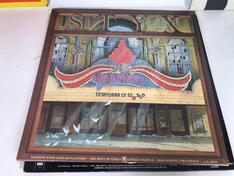 (6) Vinyl Records: Pet Shop Boys, Foreigner, Men At Work, The Knack, Styx And 25 Rock Revival Greats [Photo 10]