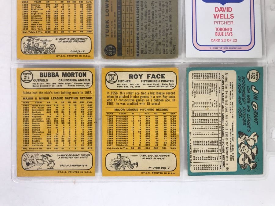 Vintage 1960s 1980s Baseball Cards - 9 Total With Plastic Card Sleeve [Photo 8]