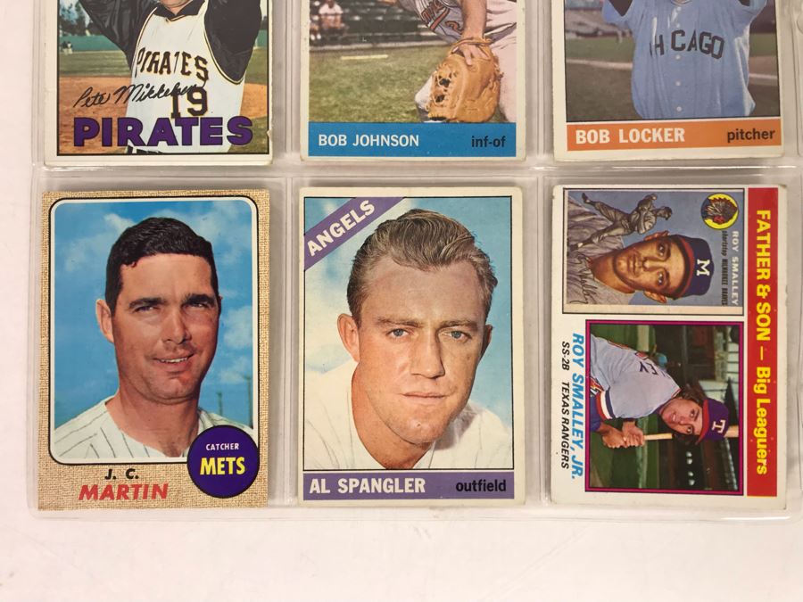 Vintage 1960s Baseball Cards - 9 Total With Plastic Card Sleeve [Photo 4]