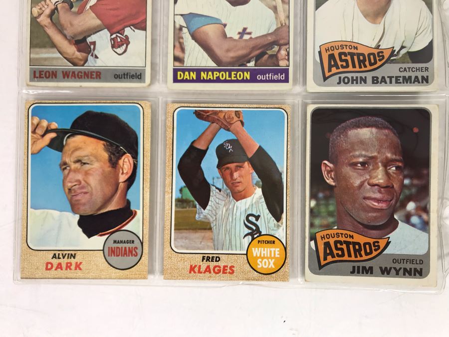 Vintage 1960s Baseball Cards - 9 Total With Plastic Card Sleeve [Photo 4]