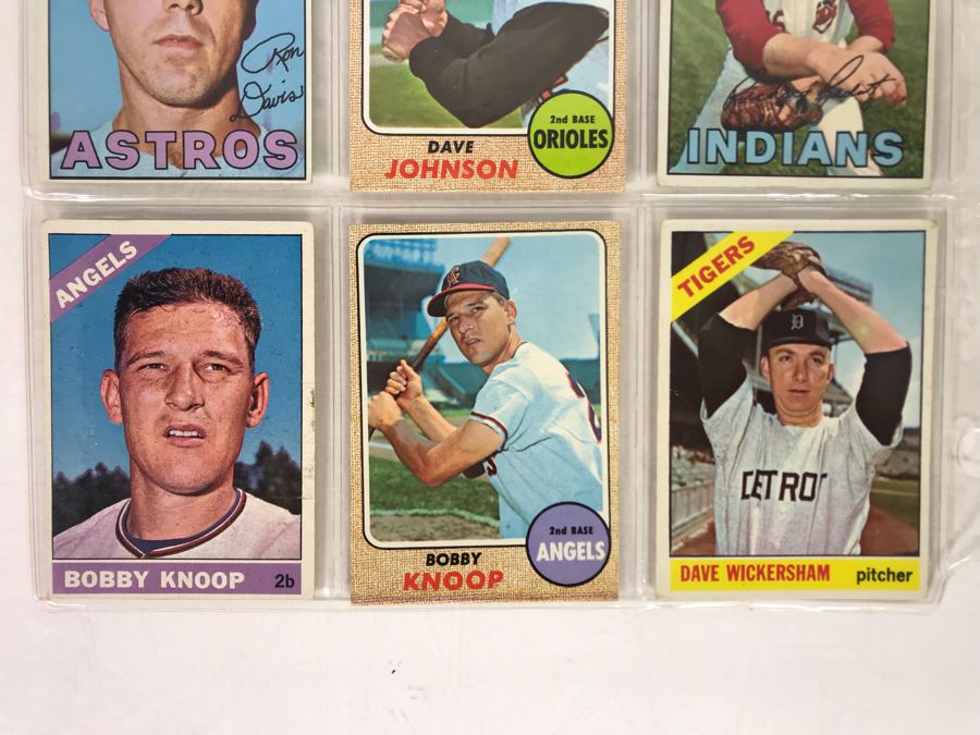 Vintage 1960s Baseball Cards - 9 Total With Plastic Card Sleeve [Photo 4]