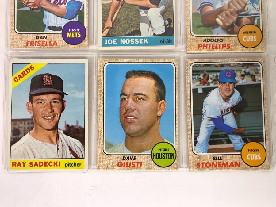 Vintage 1960s Baseball Cards - 9 Total With Plastic Card Sleeve [Photo 4]