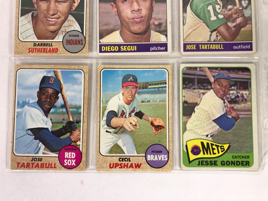 Vintage 1960s Baseball Cards - 9 Total With Plastic Card Sleeve [Photo 4]