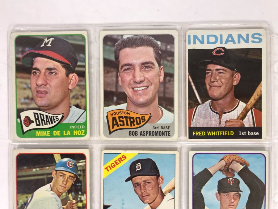 Vintage 1960s Baseball Cards - 9 Total With Plastic Card Sleeve [Photo 2]
