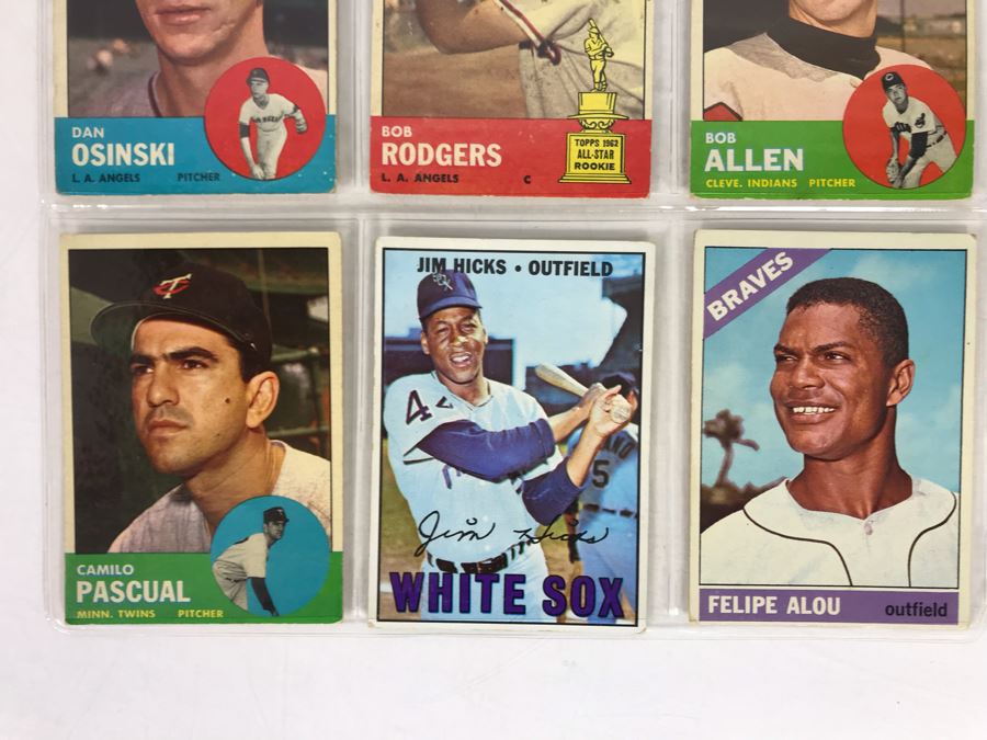 Vintage 1960s Baseball Cards - 9 Total With Plastic Card Sleeve [Photo 4]