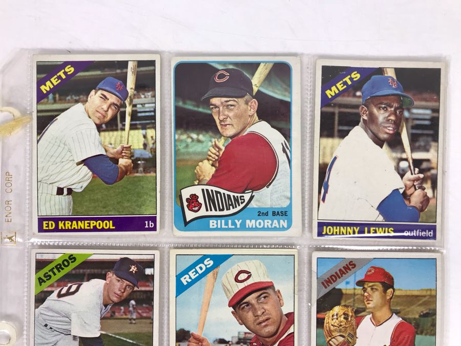 Vintage 1960s Baseball Cards - 9 Total With Plastic Card Sleeve [Photo 2]