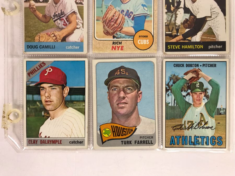 Vintage 1960s Baseball Cards - 9 Total With Plastic Card Sleeve [Photo 4]