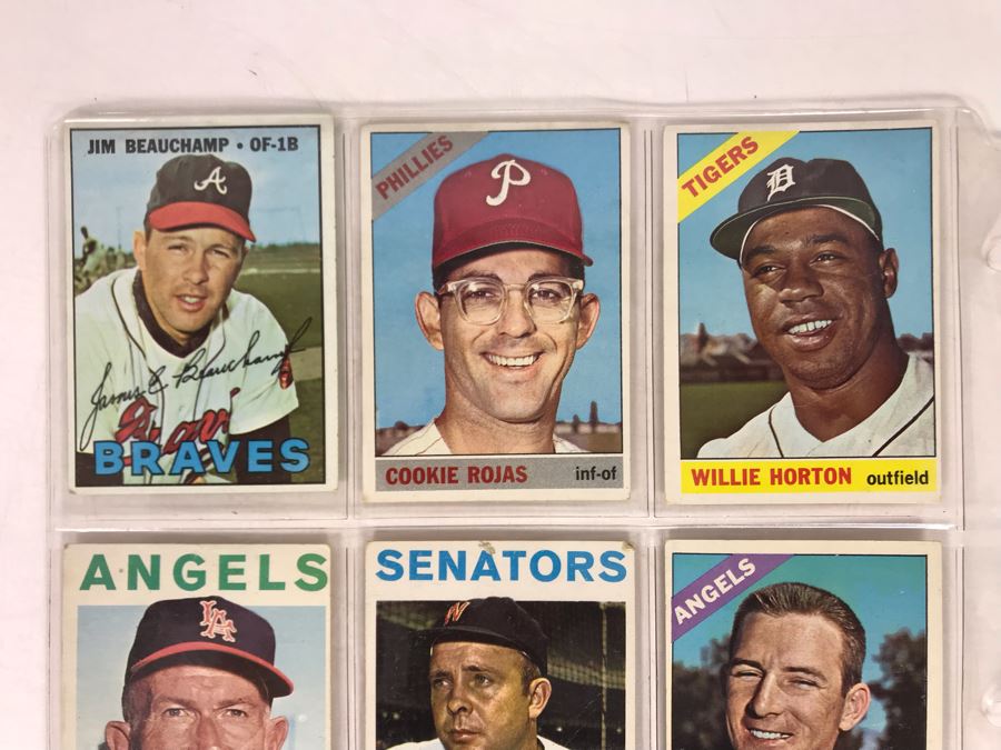 Vintage 1960s Baseball Cards - 9 Total With Plastic Card Sleeve [Photo 2]