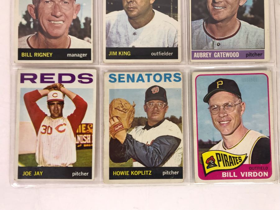 Vintage 1960s Baseball Cards - 9 Total With Plastic Card Sleeve [Photo 4]